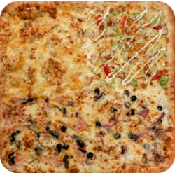 Пицца Уно Кватро 4 вкуса Квадро 45 см